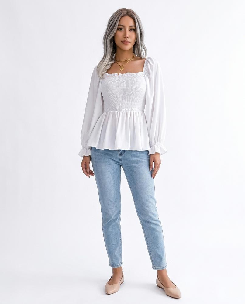 Cloppenburg Mode - Sisin | Gesmokte Langärmlige Bluse Damen