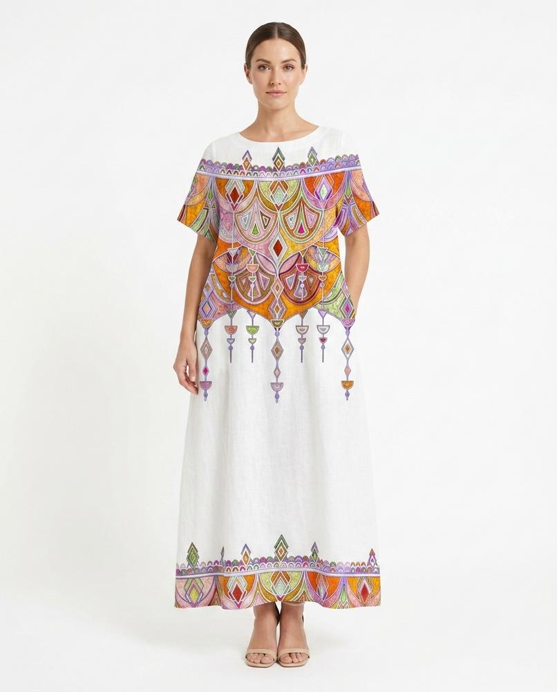Cloppenburg Mode - Nided | Bedrucktes Kurzärmliges Kleid Damen