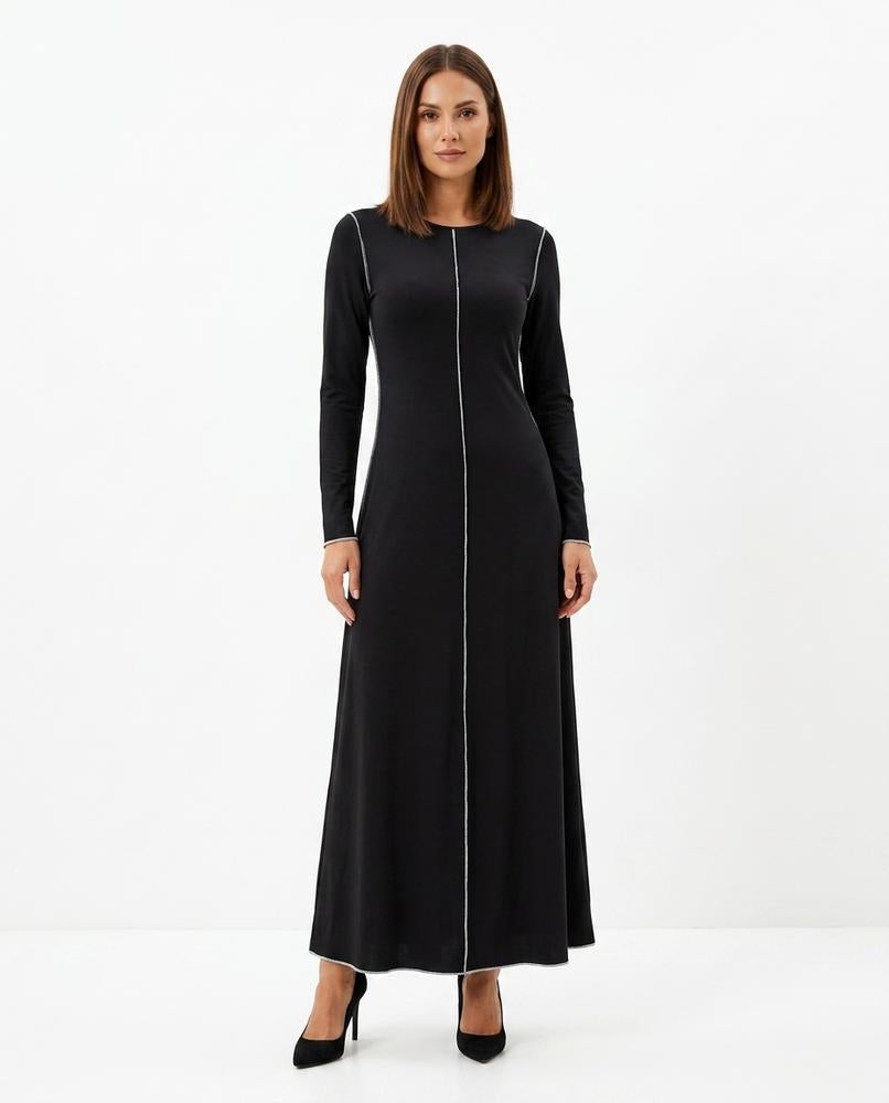Cloppenburg Mode - Tunud | Langärmliges Kontrastgestepptes Kleid Damen