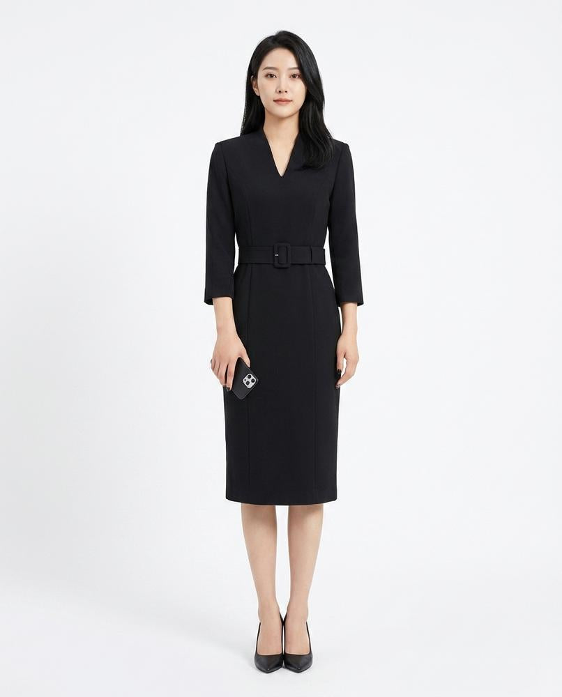 Cloppenburg Mode - Tukel | Tailliert Gegürtelt Kleid Damen