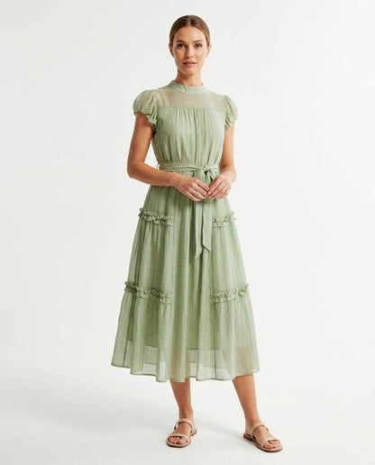 Cloppenburg Mode - Lewod | Gerüscht Tailliert Kleid Damen