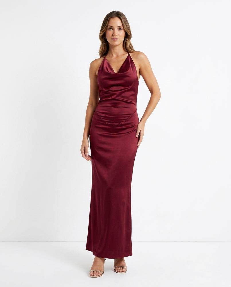 Cloppenburg Mode - Kukal | Bodenlanges Satin Kleid Damen