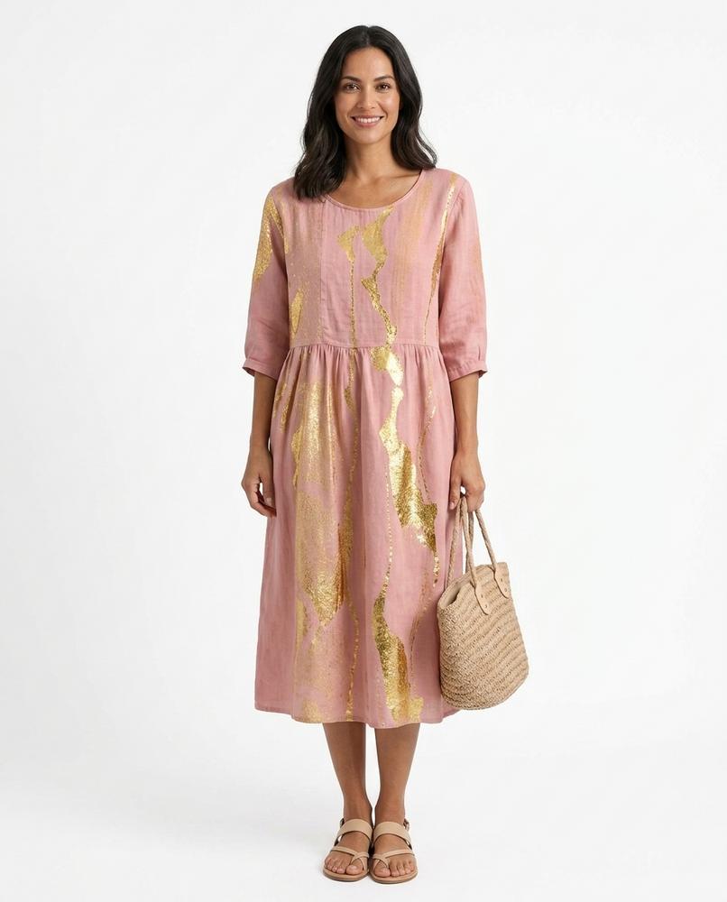 Cloppenburg Mode - Dikom | Bronziertes Rundhals Kleid Damen
