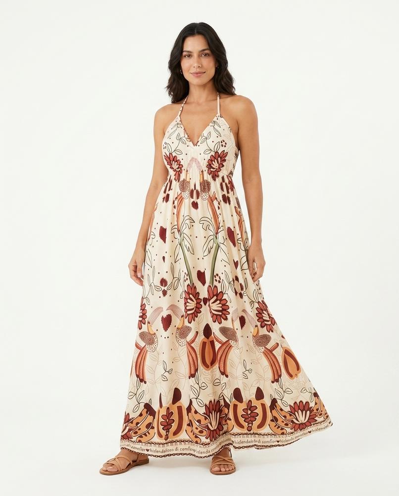 Cloppenburg Mode - Dofev | Bodenlanges Gemustertes Kleid Damen
