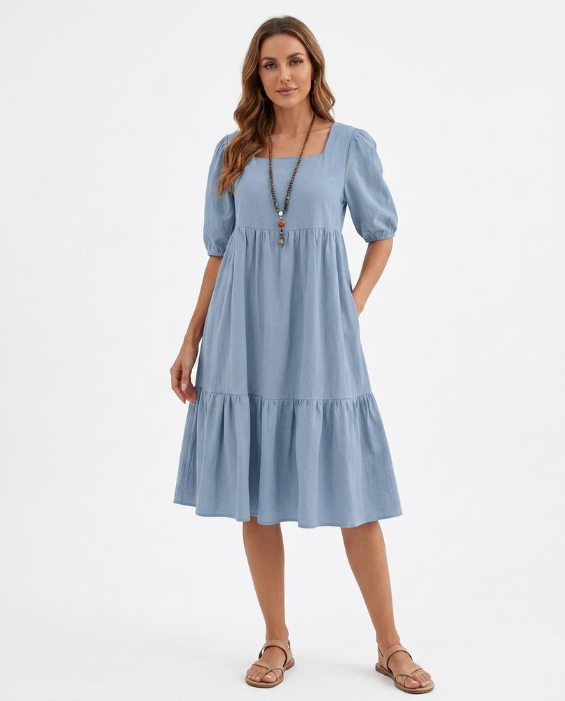 Cloppenburg Mode - Tahar | Gestuft Kurzärmlig Kleid Damen