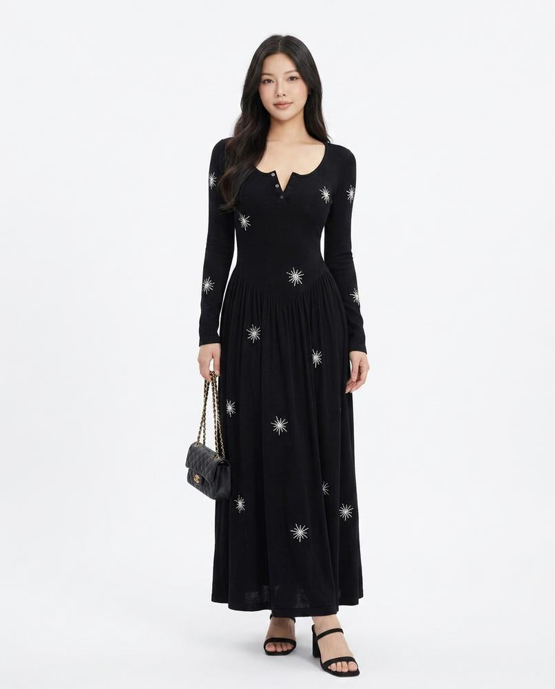 Cloppenburg Mode - Madel | Besticktes Langärmliges Kleid Damen