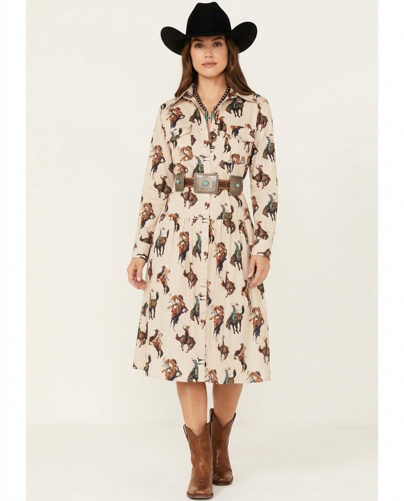 Cloppenburg Mode - Nadul | Langärmlig Gemustert Kleid Damen