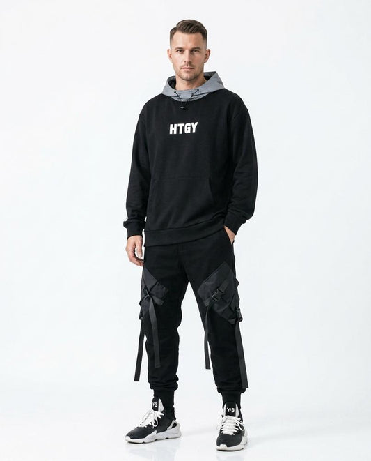 Cloppenburg Mode - Lehum | Locker Geschnittener Zweifarbiger Hoodie Unisex