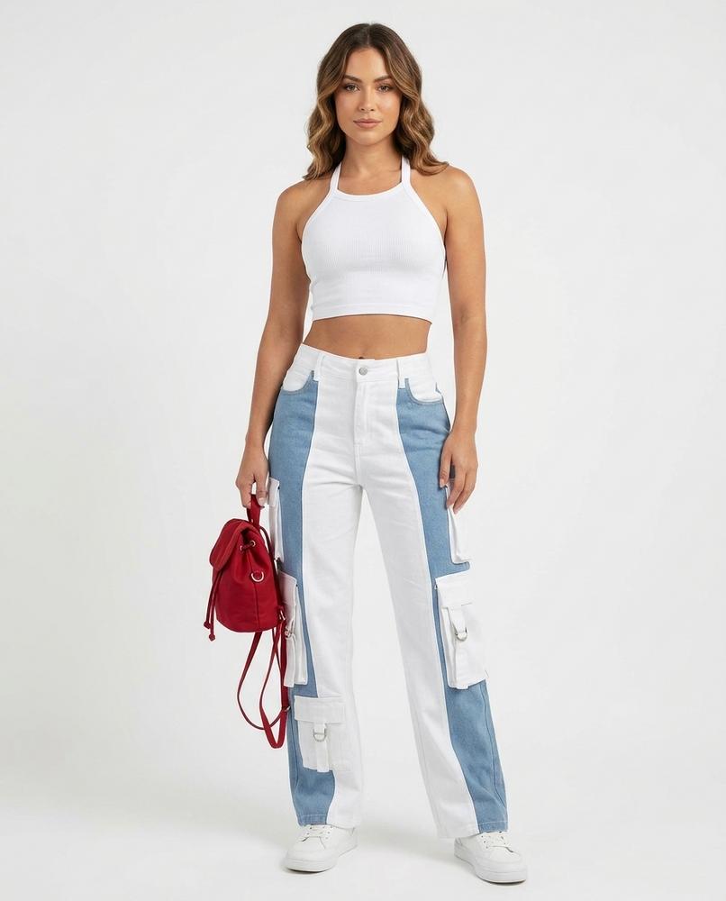 Cloppenburg Mode - Mitid | Zweifarbige Weit Geschnittene Hose Damen