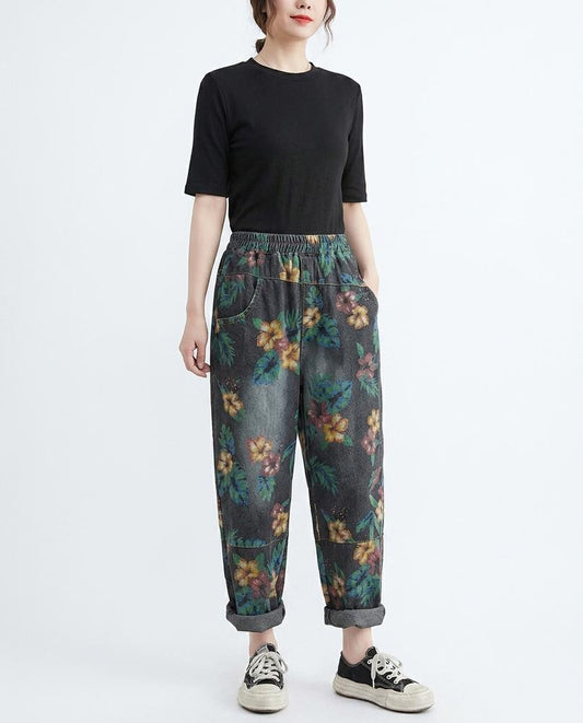 Cloppenburg Mode - Rupek | Geblümte Denim Hose Damen