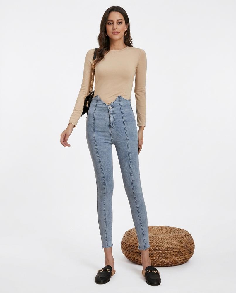 Cloppenburg Mode - Aorod | Hochgeschnittene Figurbetonte Hose Damen