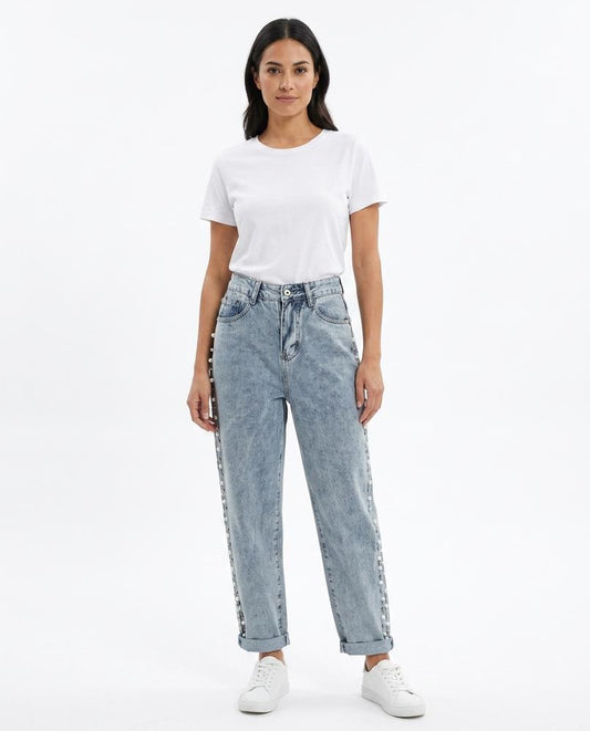Cloppenburg Mode - Tabad | Perlenbesetzte Gerade Geschnittene Hose Damen