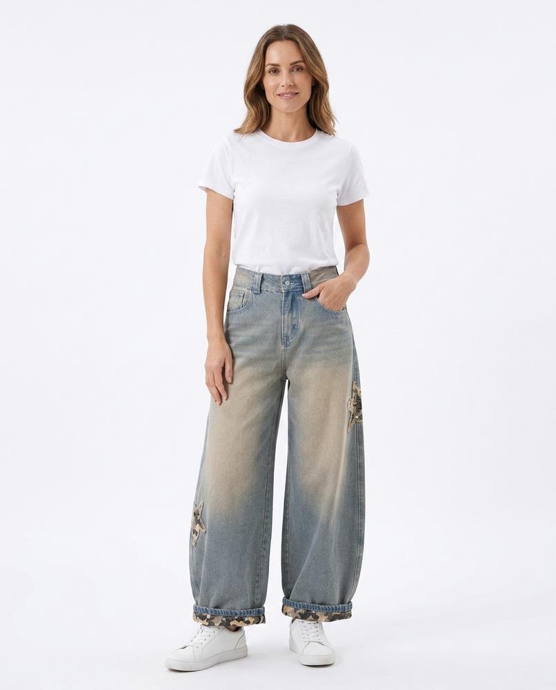 Cloppenburg Mode - Tobir | Weit Geschnittene Applizierte Hose Unisex