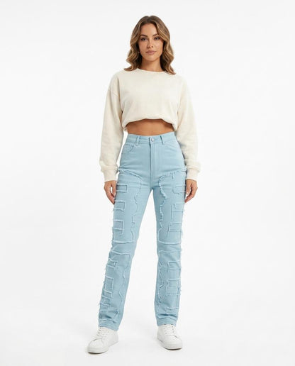 Cloppenburg Mode - Euhes | Gemusterte Zerrissene Hose Damen