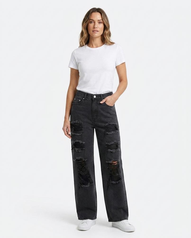 Cloppenburg Mode - Vebiv | Gerade Geschnittene Zerstörte Hose Unisex