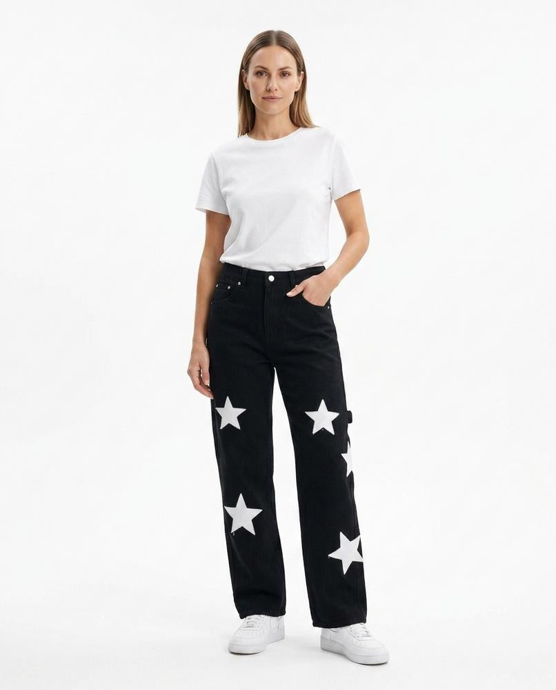 Cloppenburg Mode - Eavil | Gerade Geschnittene Applizierte Hose Unisex