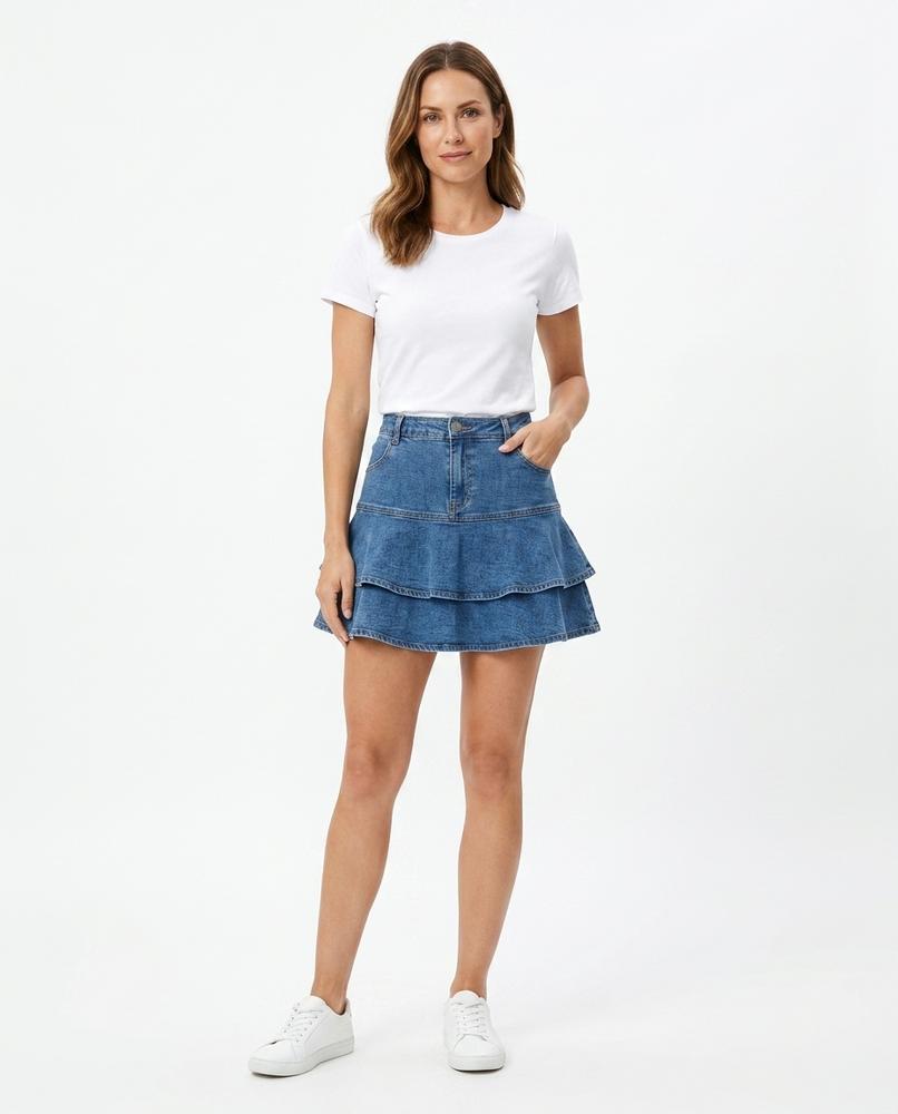 Cloppenburg Mode - Eilir | Gestufter Kontrastgenähter Rock Damen