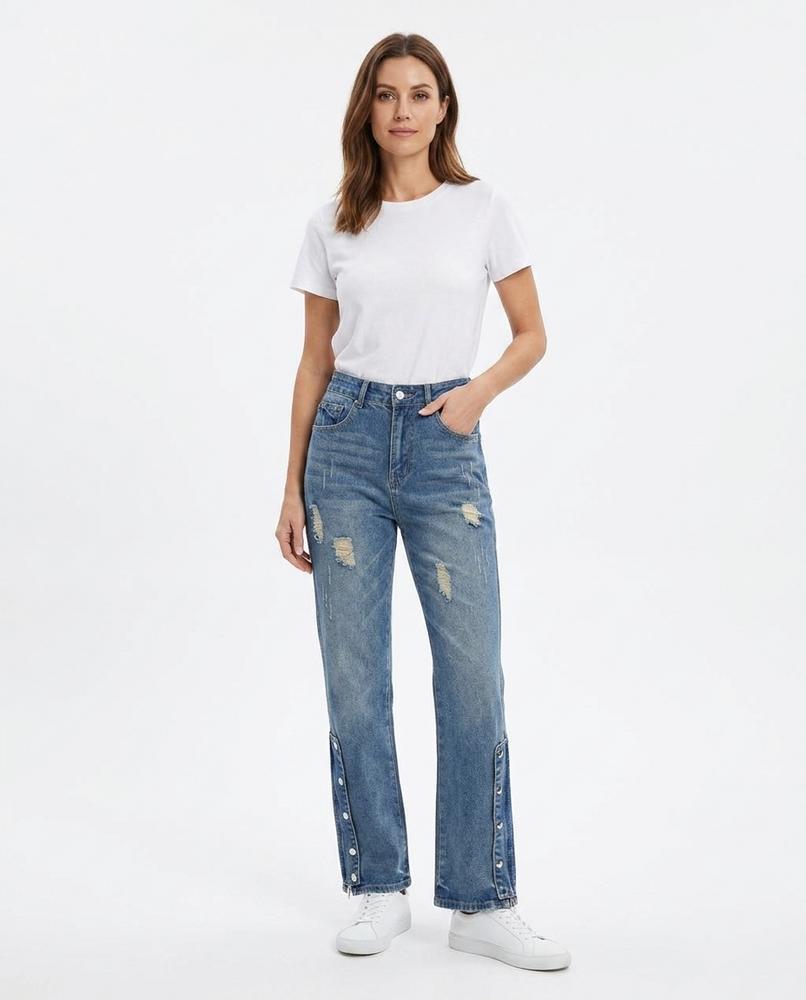 Cloppenburg Mode - Dinan | Used-Look Gerade Geschnittene Hose Unisex