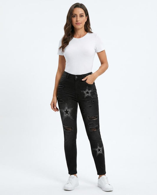 Cloppenburg Mode - Tubim | Strassbesetzte Zerrissene Hose Damen
