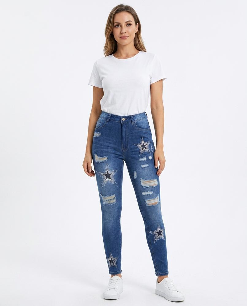 Cloppenburg Mode - Tubim | Strassbesetzte Zerrissene Hose Damen