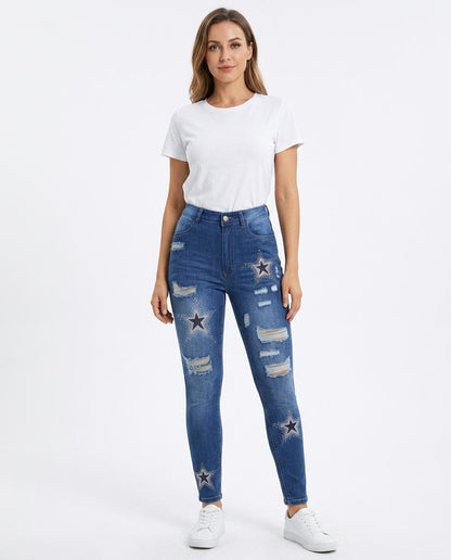 Cloppenburg Mode - Tubim | Strassbesetzte Zerrissene Hose Damen