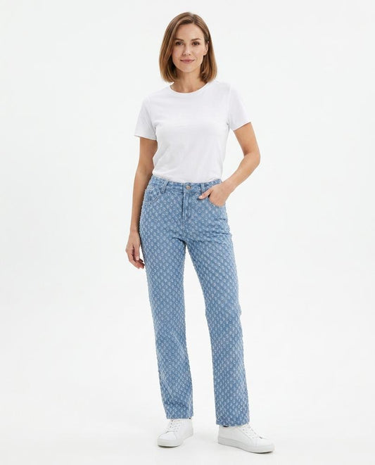 Cloppenburg Mode - Mulon | Gerade Geschnittene Strukturierte Hose Damen