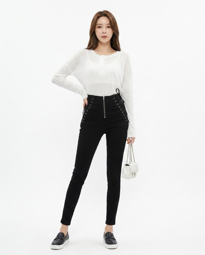 Cloppenburg Mode - Cuten | Hochgeschnittene Geschnürte Hose Damen