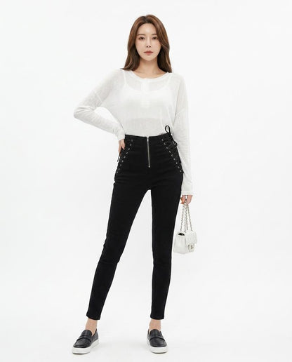 Cloppenburg Mode - Cuten | Hochgeschnittene Geschnürte Hose Damen