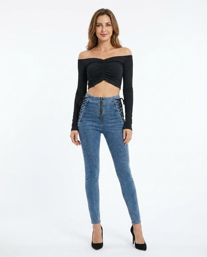 Cloppenburg Mode - Cuten | Hochgeschnittene Geschnürte Hose Damen