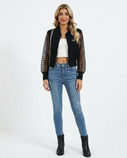Cloppenburg Mode - Telun | Kurzgeschnittene Transparentärmelige Jacke Damen