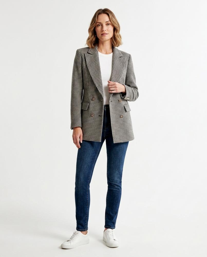 Cloppenburg Mode - Tunav | Kariertes Doppelreihiges Sakko Damen