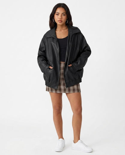 Cloppenburg Mode - Tekik | Lockere Kunstleder Jacke Damen