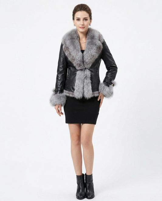 Cloppenburg Mode - Silil | Ledern Pelzbesetzt Jacke Damen
