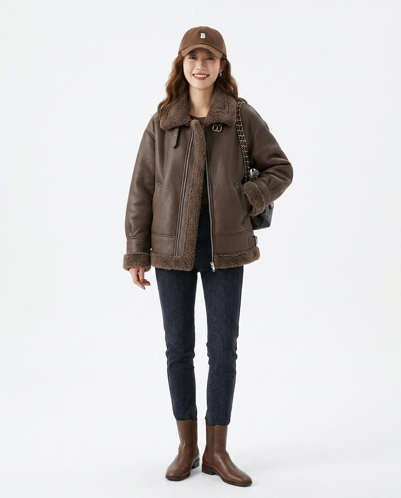Cloppenburg Mode - Luhun | Gefütterte Lammfelloptik Jacke Damen